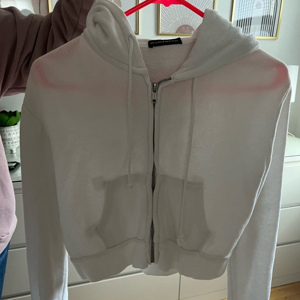 Brandy Melville cropped zip up